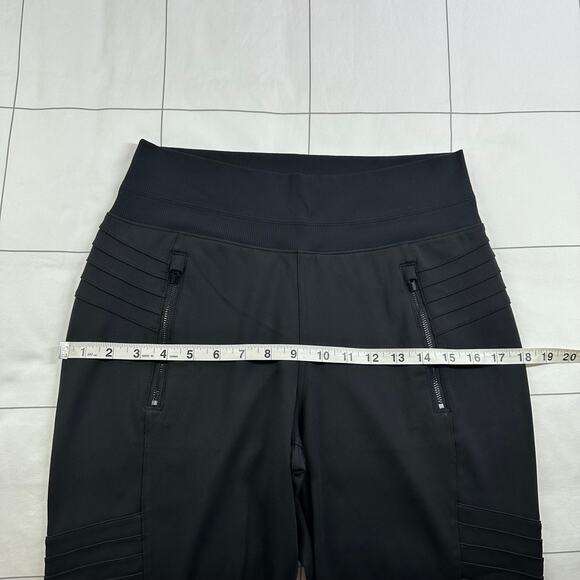 Athleta Pants Womens Small Black Venice Moto Jogger Sporty Travel Pull On Casual - Picture 8 of 12